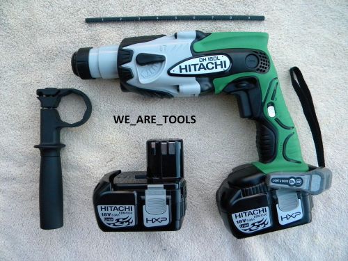 HITACHI DH18DL 18V CORDLESS SDS ROTARY HAMMER DRILL,2 EBM1830 BATTERIES 18 VOLT