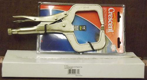 1 new cresent c11ccv 11&#034; locking clamp w/ regulator tips locking plier nib for sale