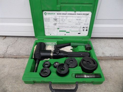 Greenlee 7906SB Quick Draw 90 Hydraulic Punch Driver set used w/ case 1/2 - 2&#034;