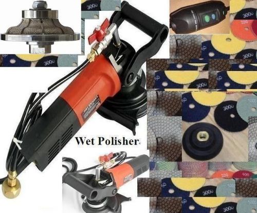 1-1/2&#034; 40mm Ogee Bullnose F40 Router Bit Wet Polisher Diamond 12+1 Pad Granite