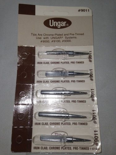 UNGAR 9011 REPLACEMENT SOLDER ,iron clad,chrome plated,pre-tinned, lot of (5),