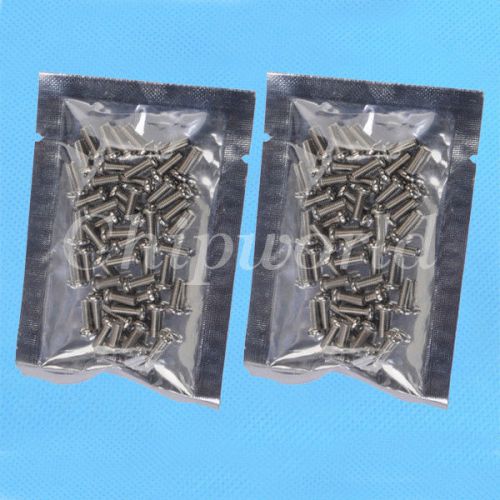 100pcs M3*8 Bolts Screw Spike Round Head Screw ?3mm Length 8mm