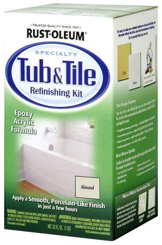 Rustoleum 7861-519 Tub and Tile Refinishing Kit, Almond