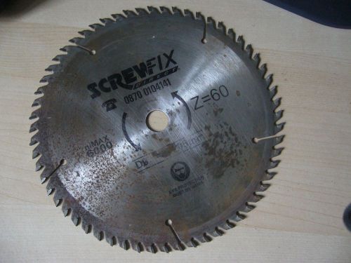 8&#034; 20cm   SCREWFIX SAW BLADE FOR CIRCULAR SAW