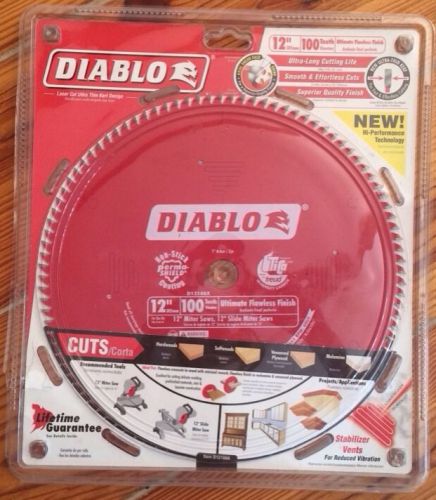 NEW Diablo 12&#034; Hi-Density Carbide Blade 1&#034; Arbor 100 Teeth