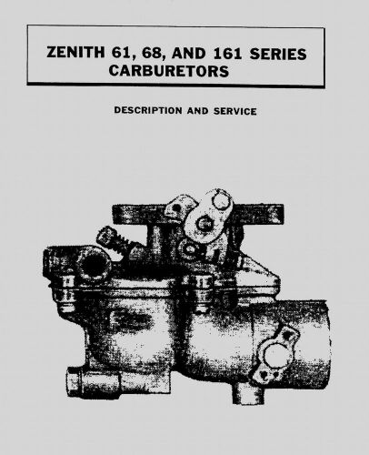 Zenith Series 61, 68 and 161 Carburetor Manual