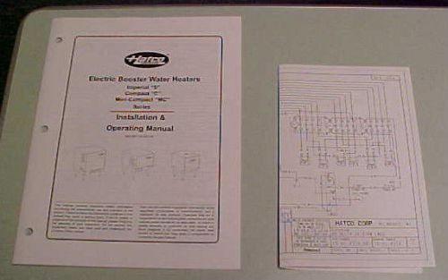 Hatco Operating Manual Electric Hot Water Booster Heater Imperial S Compact C MC