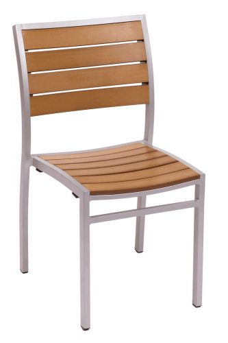 New Largo Commercial Outdoor Restaurant Stacking Side Chair