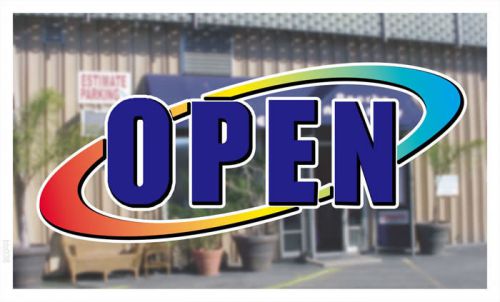 bb038 OPEN Shop Business Banner Shop Sign