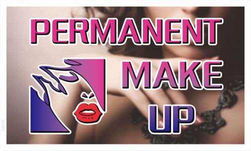 Bb052 permanent make up banner shop sign for sale