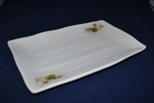 NEW 1 Dz Melamine 11&#034; Rectanguler Platter (11&#034; X 7&#034;) Plum Picture (#9110)