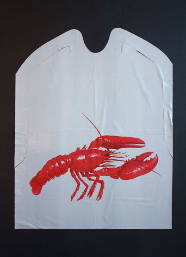 DISPOSABLE LOBSTER BIBS 25 PLASTIC