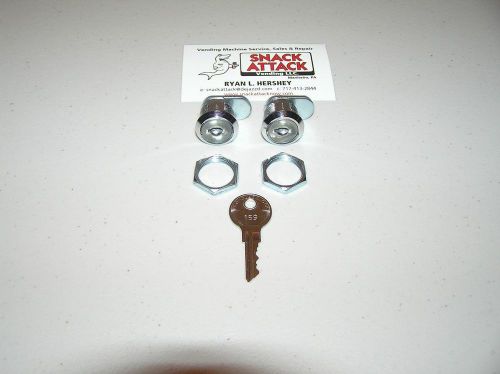 *VENDSTAR 3000 #159 (2)TOP LID LOCKS &amp; (1) KEY (OEM) NEW / Free 2-5 Day Ship!