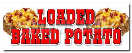 36&#034; loaded baked potato decal sticker idaho fresh hot bacon cheese soup for sale