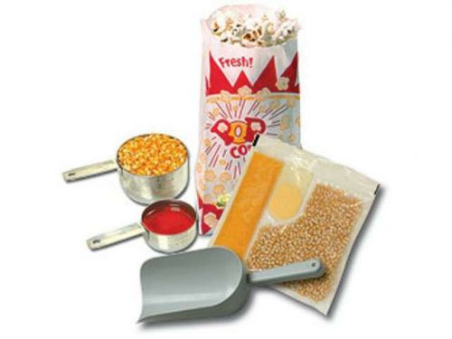 Benchmark usa 45008 popcorn machine starter kit for 8 oz. poppers for sale