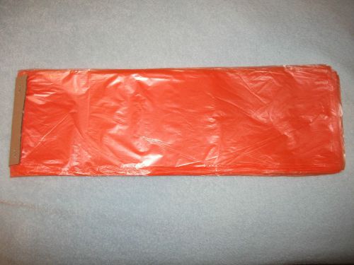 poly newspaper bags, 3,400ct., orange.5 1/2&#039;&#039;x 17&#039;&#039; 0.4mil.