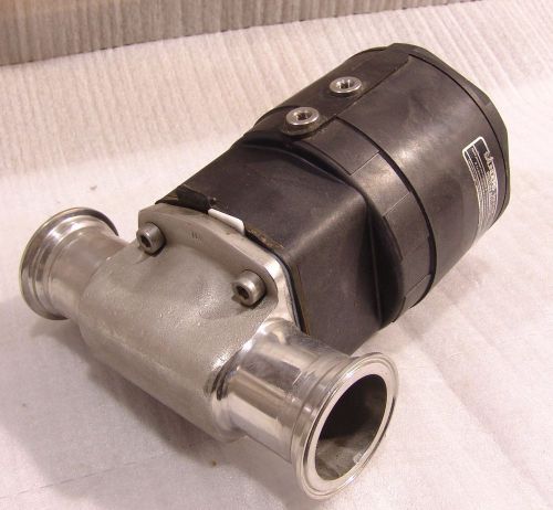 sanitary pneumatic diaphragm valve 2-1/2&#034; spring open saunders