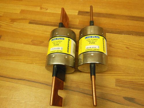 2 PACK Bussmann Low-Peak Duel Elemant Time-Delay Fuse LPN-RK-400SP