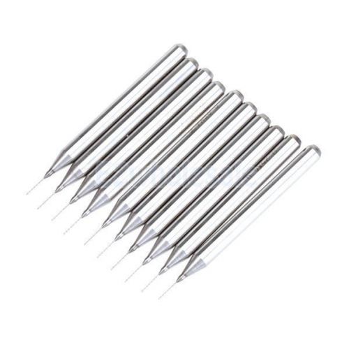 10pcs 0.25mm Carbide End Mill Tungsten Steel Blade CNC/PCB Engraving Bit