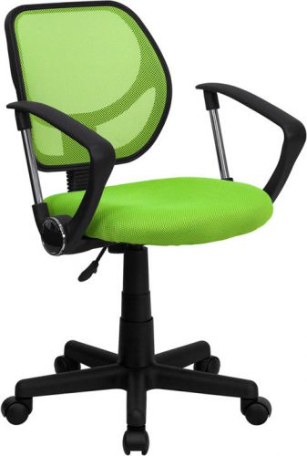 Mid-Back Green Mesh Task Chair with Arms (MF-WA-3074-GN-A-GG)