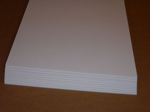 SYTRENE POLYSTYRENE PLASTIC SHEET Primex 3pcs .020&#034; x 7&#034; x 12&#034; VACUUM FORMING