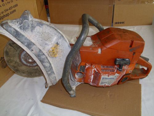 HUSQVARNA 371K DEMO SAW  CUT OFF SAW PARTS SAW OR REPAIR  CONCRETE CUT OFF SAW