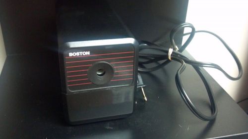 Boston Model 18 Black &amp; Red Pencil Electric Sharpener Nice!