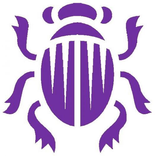 30 Custom Purple Scarab Personalized Address Labels