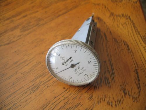 MITUTOYO 513-252 &#034;Quick Set&#034; Test Indicator Dial Reading: 0-15-0