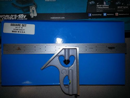 2PC 4R 12&#034; COMBINATION SQUARE (LW0727-1)