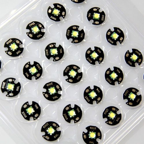 10pcs CREE XML XM-L T6 10W  Cool White LED Light Emitter Chip PCB W/ 16mm Base