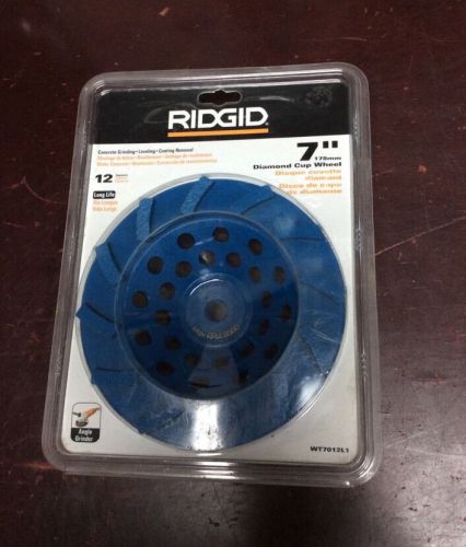 *NEW &amp; SEALED* Ridgid 7&#034; Diamond Cup Wheel WT7012L1