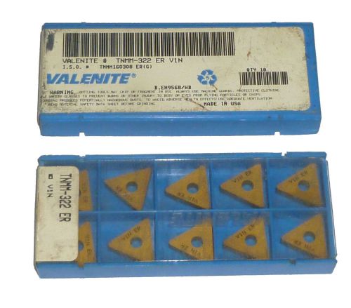 20 VALENITE TNMM-322 ER V1N CARBIDE INSERTS