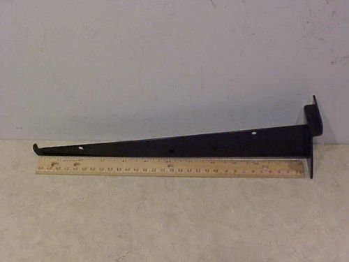 12&#034; Slatwall Shelf Knife Brackets w Lip Black Lot of 25 New