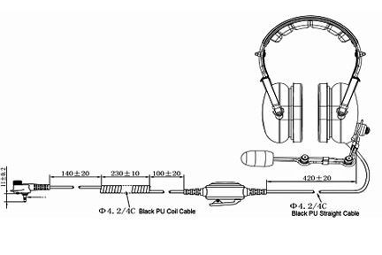 New hs7 radio headset for any radio noise canceling heavy duty aviation racing ! for sale