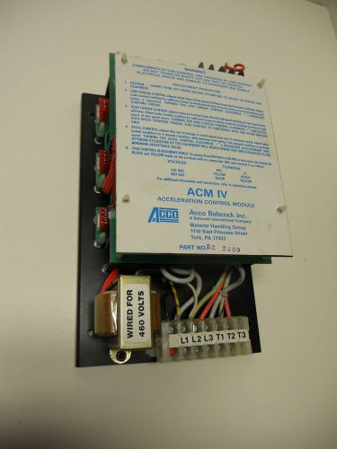 ACCO ACM IV ACCELERATION CONTROL MODULE PART NO 22-2409 230/460 VOLTS 3PH