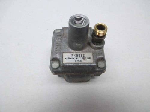 MAXITROL R400SZ GAS REGULATOR VALVE 3/8IN NPT 1 PSI D356555