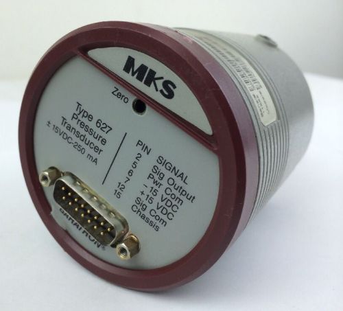 MKS BARATRON PRESSURE TRANSDUCER TYPE 627