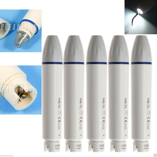 5 Dental LED Fiber Optic Ultrasonic Scaler Handpiece fit DTE SATALEC