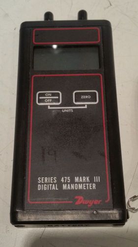 Dwyer series 475 mark lll digital manometer for sale