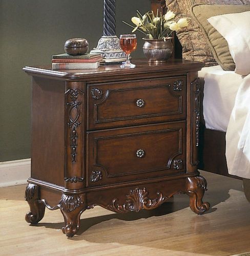 Homelegance Madaleine 28 Inch Nightstand in Cherry