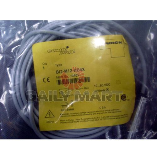 Turck bi2-m12-ad4x inductive proximity barrel sensor switch 10-65vdc plc new for sale