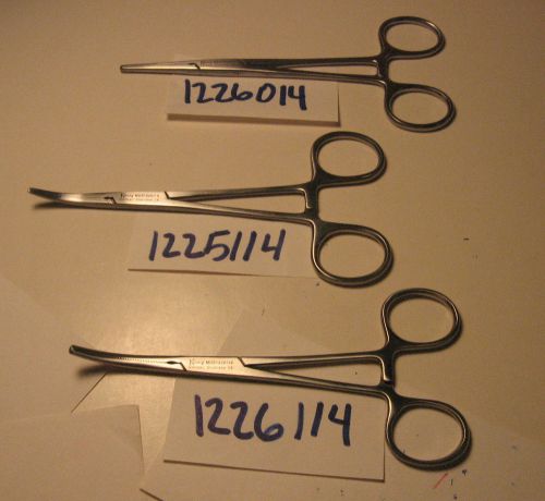 CRILE HEMOSTATIC FORCEP SET OF 3 (1226014,1225114,1226114)