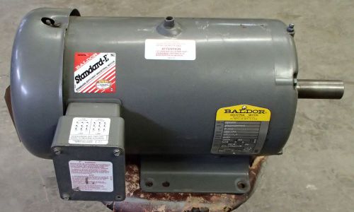 Baldor Motor M3616T 3ph 7 1/2hp 230/460V 3450rpm 60hz TEFC 184T Used T/O