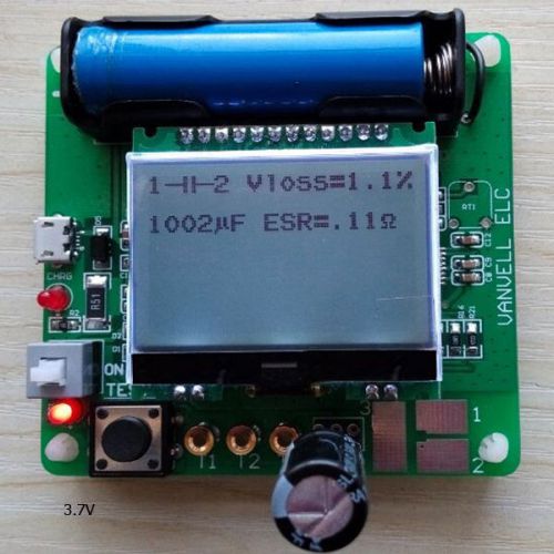 Newest version of inductor-capacitor esr meter diy mg328 multifunction test 3.7v for sale