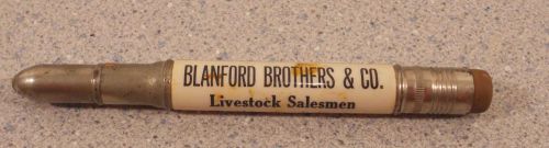 Vintage Bullet Pencil Blanford Brothers Co Bourbon Stock Yards Louisville KY