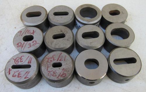 Lot of 12 Dies - 1-4/5&#034; Base Diameter -