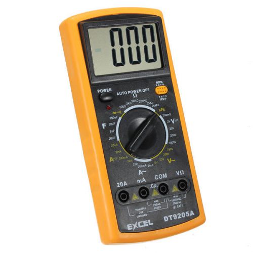 Large LCD  Multimeter Battery Powered 3 1/2 AC DC Volt Amp Ohm Digital Meter New