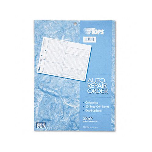 Auto repair four-part order form, four-part carbonless, 50 forms for sale