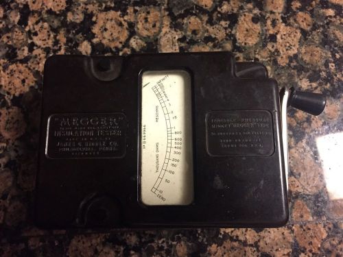 Vintage James G. Bindle Megger Insulation Tester